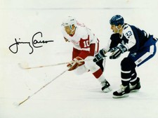 JIMMY CARSON Signed DETROIT RED WINGS 8x10 Photo