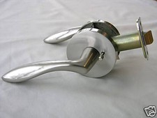 Privacy/passage door lever lock handle, knob - brushed nickel or antique brass