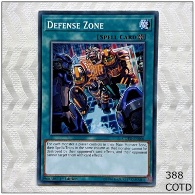 Defense Zone - COTD-EN066 - Common 1st Edition Yugioh