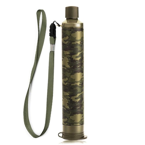 Filtro de agua personal al aire libre pajitas supervivencia purificador de agua portátil camuflado 1-20P - Imagen 12 de 16