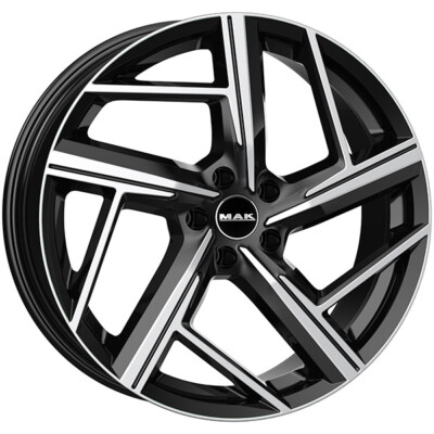 ALLOY WHEEL MAK QVATTRO FOR AUDI A4 ALLROAD 8.5X20 5X112 BLACK MIRROR OVY