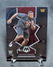 Phidarian Mathis Rookie RC 2022 Mosaic Football Card #389 Washington Commanders. rookie card picture