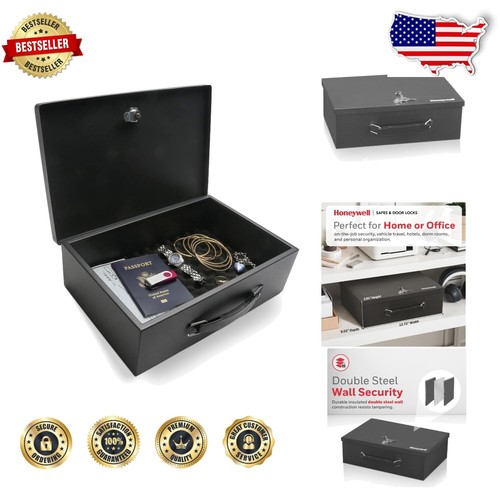 Compact Alloy Steel Safe Box with Fire Protection - Easy Lock Storage Solution