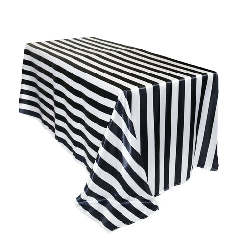 6ft Rectangular Shiny Satin Tablecloth for Home & Weddings Stylish 90x132" Cover - Picture 43 of 49