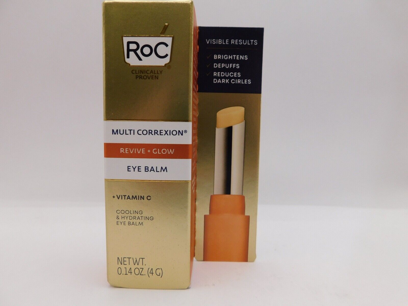 RoC Multi Correxion Revive + Glow Eye Balm- 0.14 oz Free Shipping