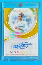 2018-19 Panini Immaculate Soccer Moments Gareth Bale Auto 4/10 SP