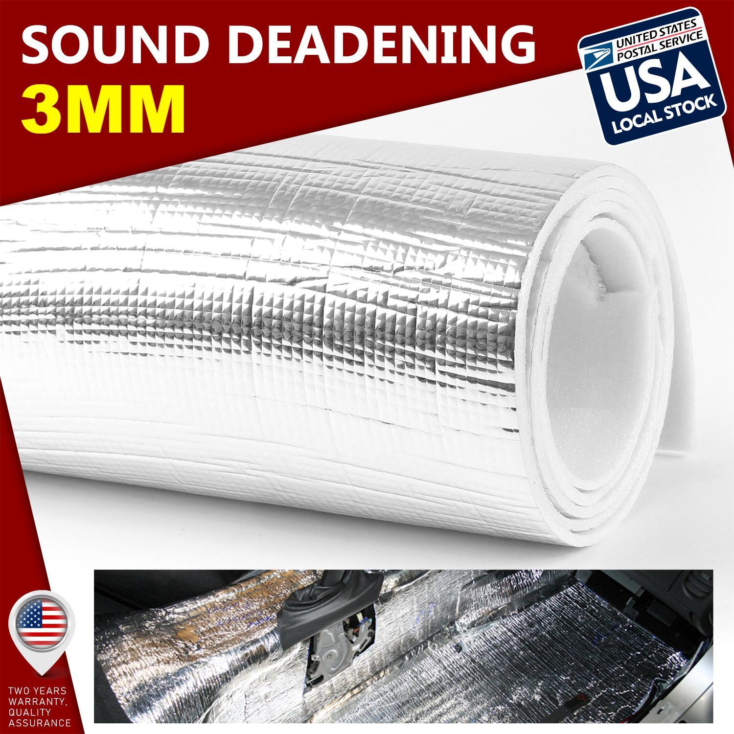 3MM 21.5sqft Car Hood Floor Cargo Area Sound Deadening Mat 39