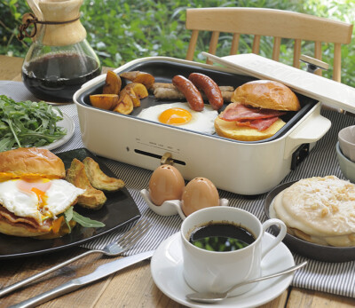 Bruno Compact Hot Plate BOE021 Sand Beige Revival Color 2 Plate