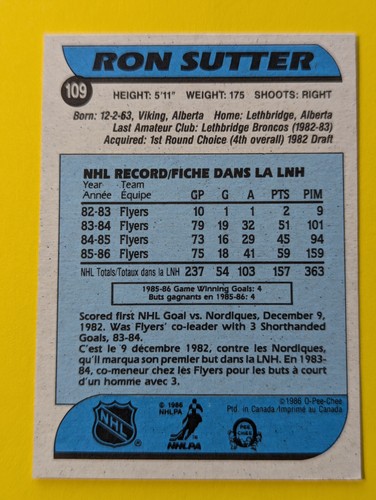 1986-87 O-Pee-Chee NHL Hockey Cards OPC U-Pick 1 - 126 Complete your Set. - Picture 331 of 371