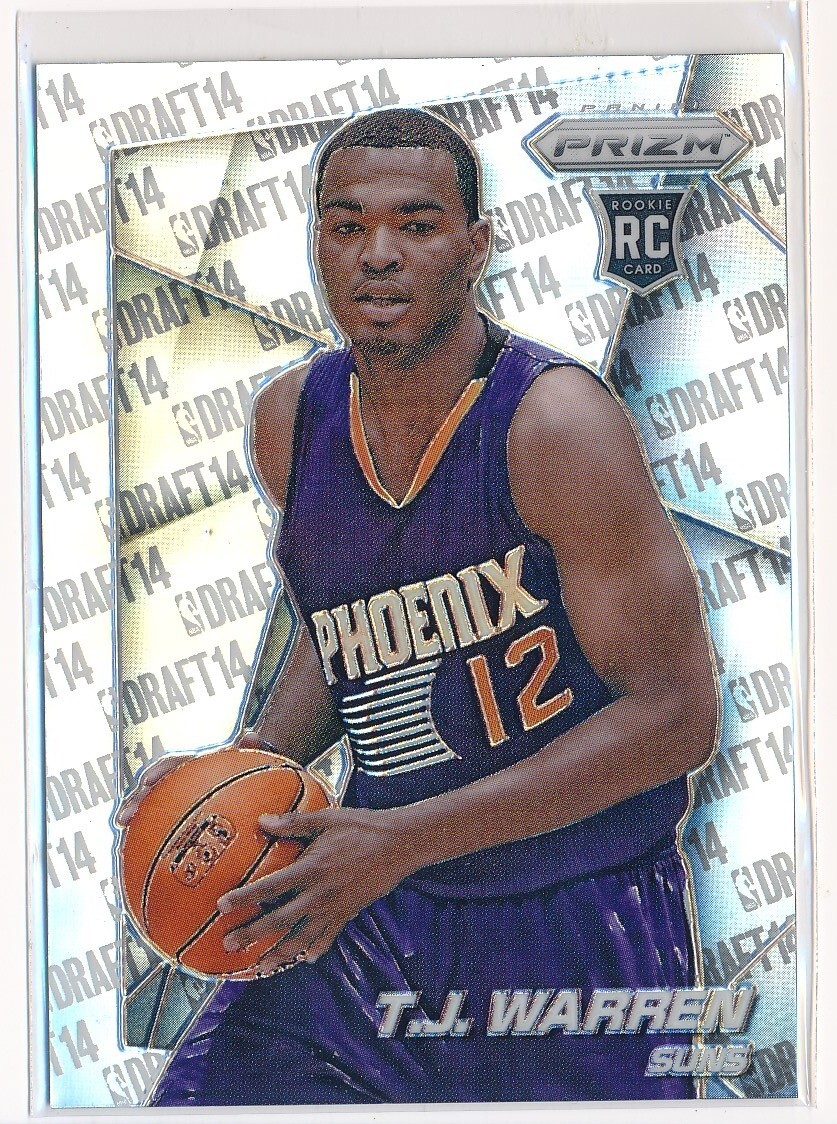 2014-2015 Panini Prizm Basketball Silver T.J. Warren #43 Phoenix Suns Rookie RC