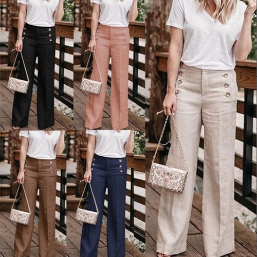 Pantalon Velours Stone Row Taille XS - Coupe Cloche Champagne Doré - Taille Haute