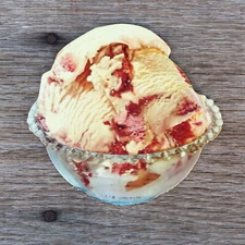 Vintage Original 1950s F.W. WOOLWORTH SODA FOUNTAIN Bowl VANILLA ICE CREAM Sign