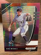2020 Prizm Draft Picks Baseball Kade Mechals Purple Hyper RC White Sox PDP112