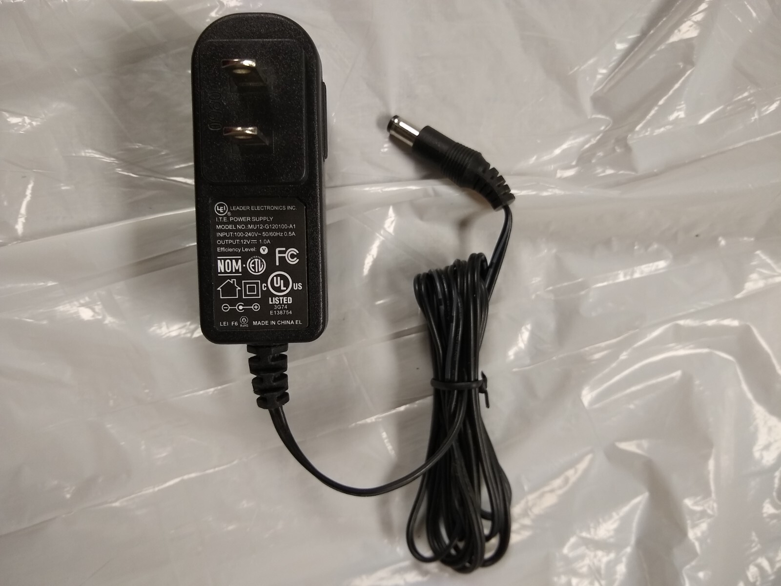LEI Leader Electronics, Inc I.T.E Power Supply 12V Adapter Model MU12G120100A1 eBay