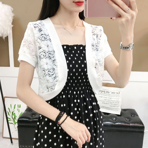 Women Floral Lace Cardigan Jacket Wedding Shrug Capelet Crop Bolero Top Shawl - Picture 3 of 12