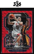 Jason Kidd 2021-22 Panini Prizm Ruby Wave #244 New Jersey Nets