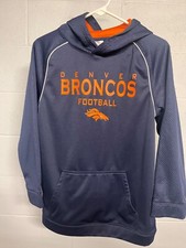 Denver Broncos Football Youth XL 16/18 Hooded Sweater 100 Polyester