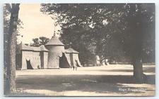 Postcard RPPC Haga Koppartalten med Friluftsserving Copper Tent Cafe Sweden