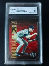 Alex Rodriguez 1995 Select Can't Miss #CM5 Rookie Card Graded Mint 9