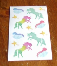 Mrs. Grossman Sticker Sheet ~ Watercolor Unicorns