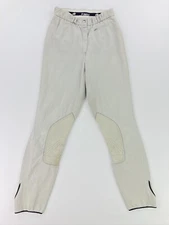 Pikeur Women’s Equestrian Breeches Pants Leather Beige Tan • Size 28 L