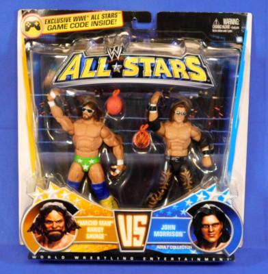 WWE MACHO MAN RANDY SAVAGE & JOHN MORRISON ELITE ALL-STAR FIGURE SET 2010 MATTEL