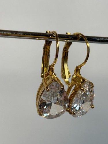 Orecchini Moda Tono Oro e Strass, Vibrazioni Matrimonio Romantiche - Foto 5 di 14