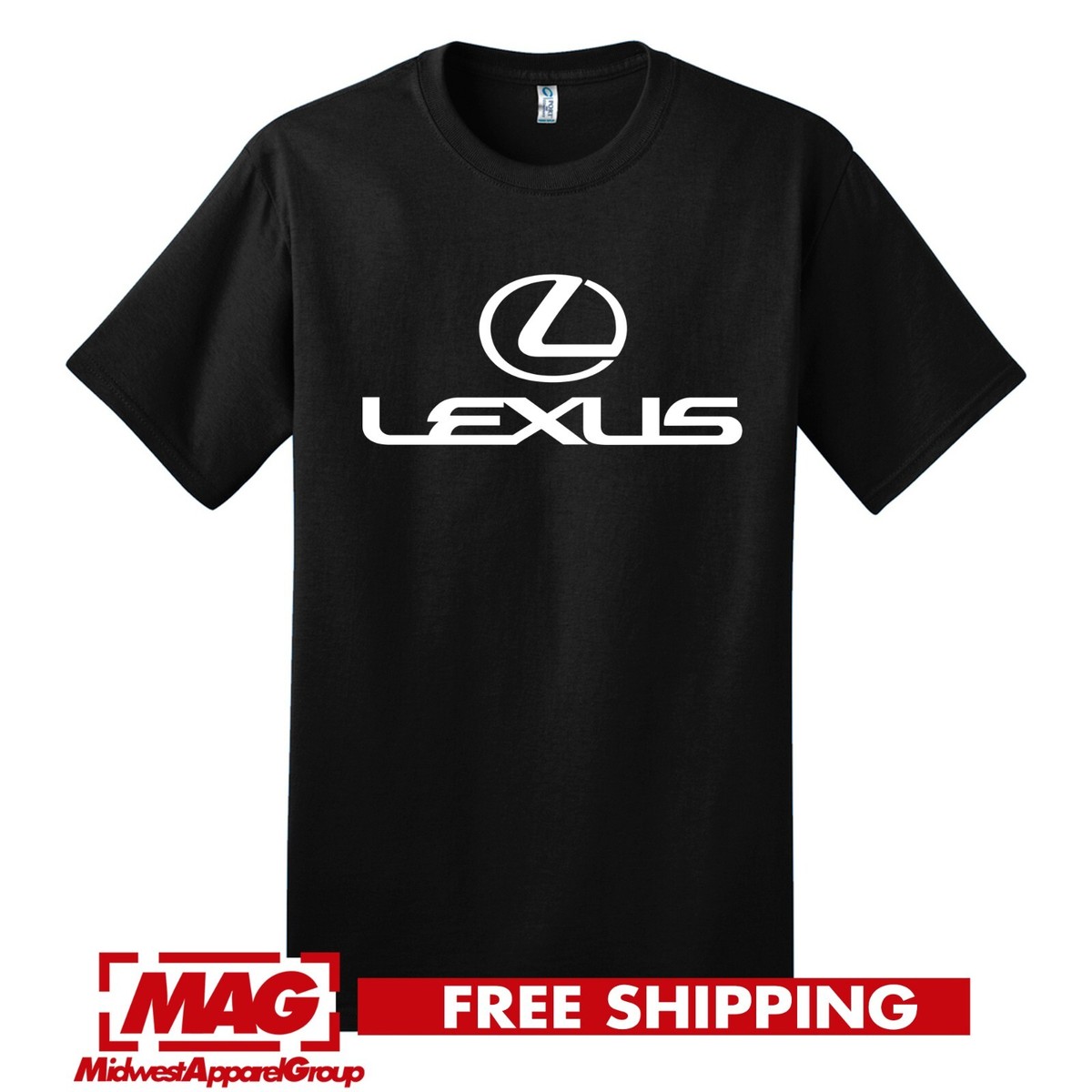 LEXUS BLACK T-SHIRT Logo IS F Sport Automotive Jdm Shirt Tee
