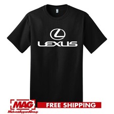 LEXUS BLACK T-SHIRT Logo IS F Sport Automotive Jdm Shirt Tee Motor NX RC LC