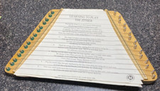 Wooden Zither, Song Sheets by Small World Toys Lap Harp EUC w/Music