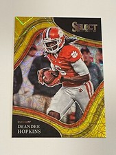2022 Select Draft Picks Football Gold Lazer Prizm - DeAndre Hopkins - Clemson