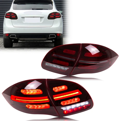 Luces traseras para Porsche Cayenne 92A 10-14 rojo intermitente LED intermitente marca E - Imagen 9 de 13