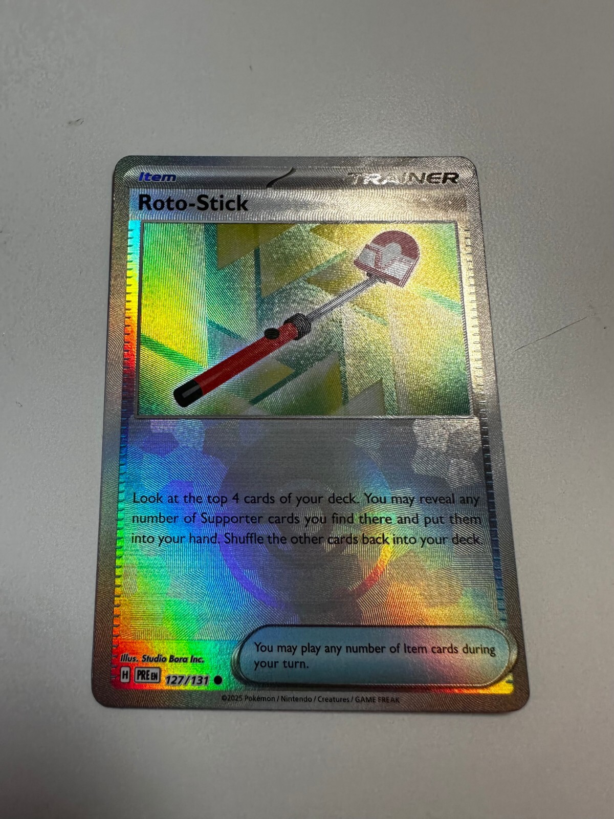 Pokemon Roto Stick Roto-Stick 2025 Scarlet & Violet: Prismatic Evolutions #127/131 Poke ...