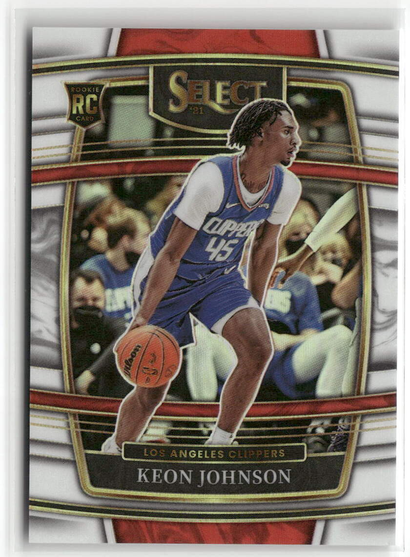 2021-22 Panini Select #40 Keon Johnson White Prizms #/149 RC CLIPPERS ☘️29