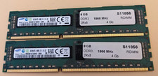 Samsung 16GB 2Rx8 PC3-14900R 1866Mhz DDR3 RDIMM M393B1G73BH0-CMA 2  8GB 