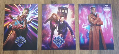 Doctor Who 60th Anniversary 14th & 15th Doctors & Postkarten Neu 