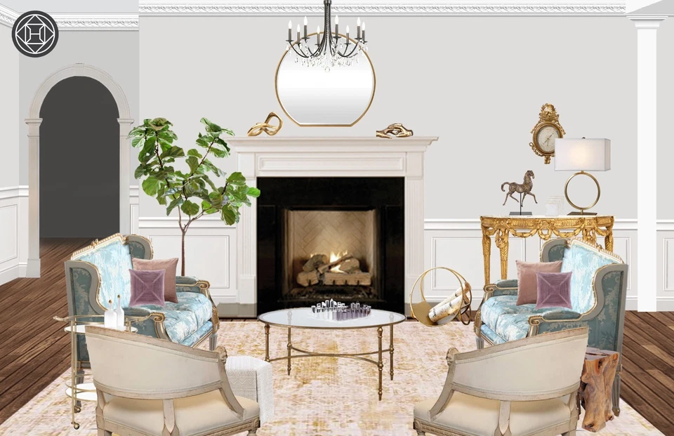 Impresionante sofá de dos plazas estilo francés Luis XVi Foto 2 de 4