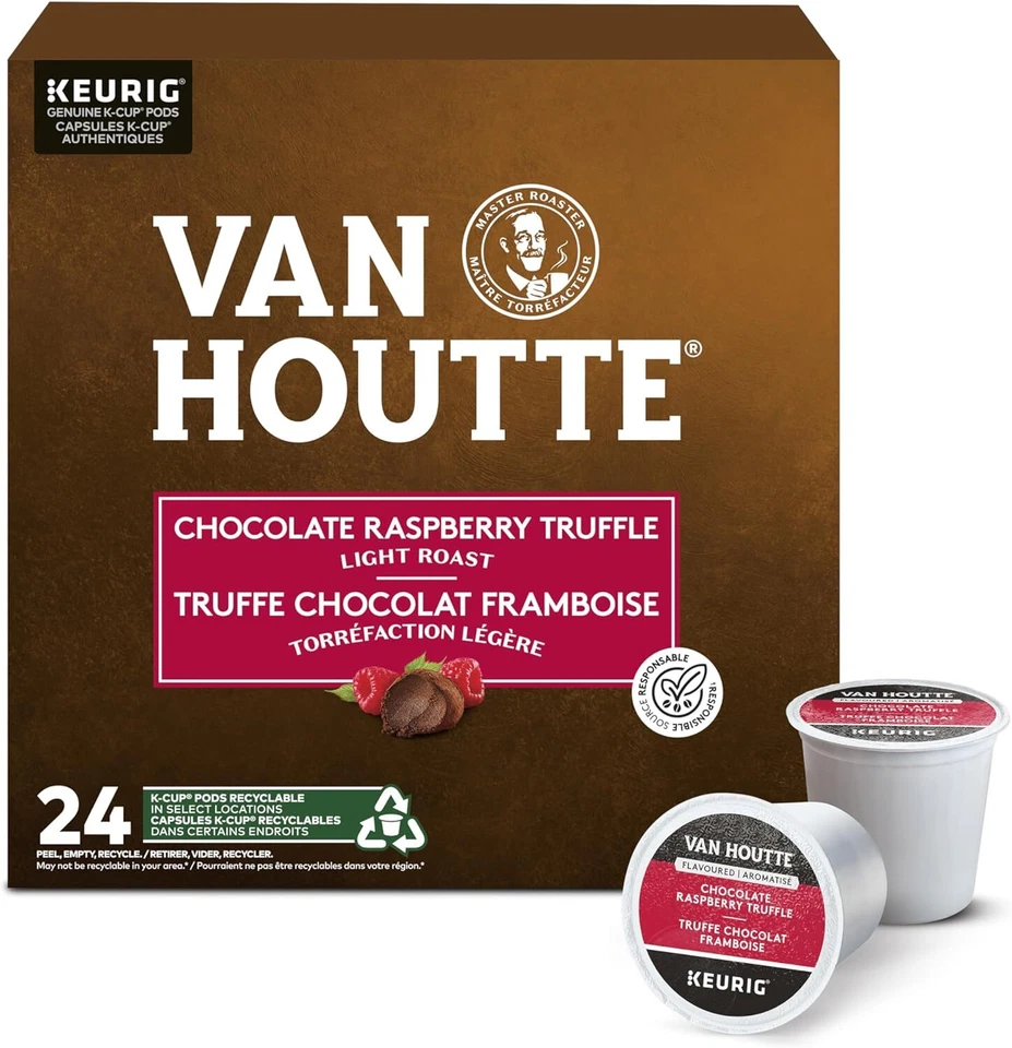Van Houtte Chocolate Frambuesa Trufa Café 24 a 144 K Tazas Elige Cualquier Tamaño Foto 3 de 4