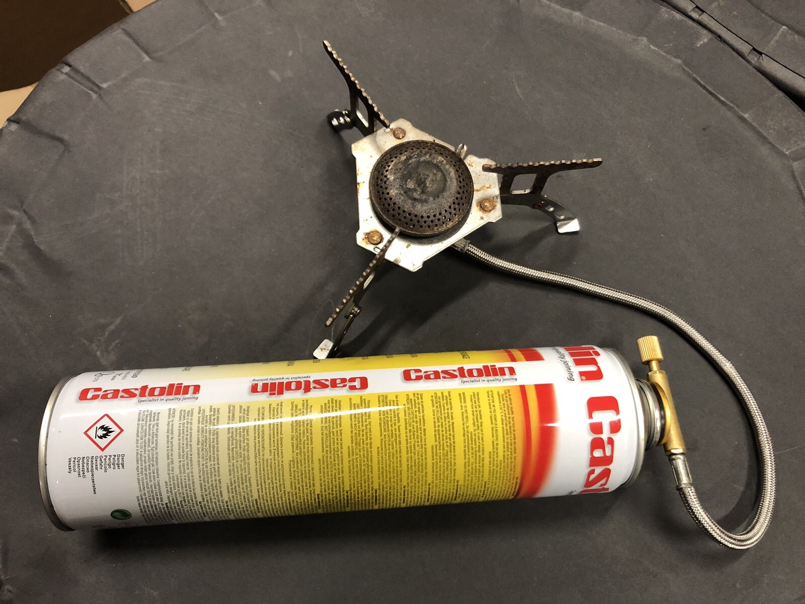 CAMPING GAS BUTANE PROPANE GAS MIXEN417 CARTRIDGE THREADED SELF