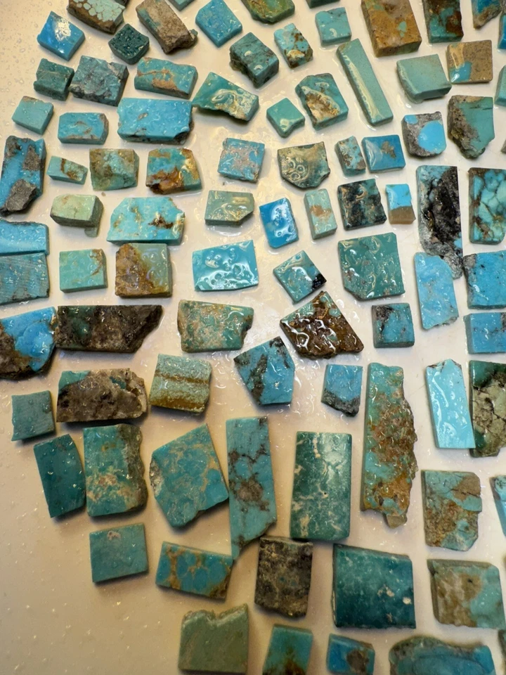!118g Campana Trading Post Turquesa! SLASHED! ¡Losas corintias cuadradas! Foto 2 de 4