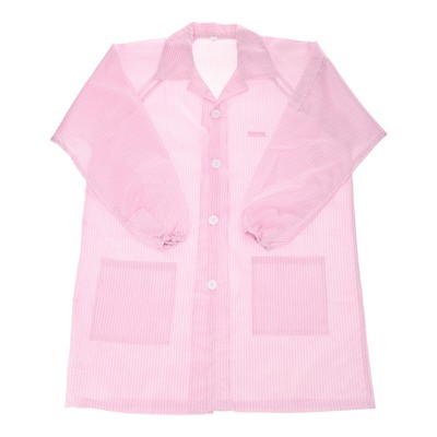 ESD Lab Coat Anti-static Clothing Smock Clothes Full Sleeve Pink 4XL