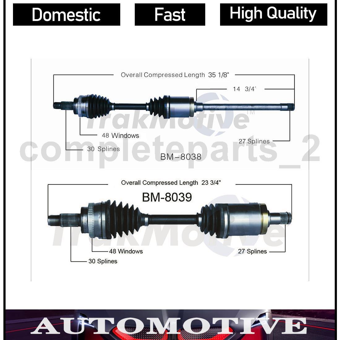 CV Joints Axle Front Pair Fits BMW 325xi 3.0L BMW 328i xDrive 3.0L eBay