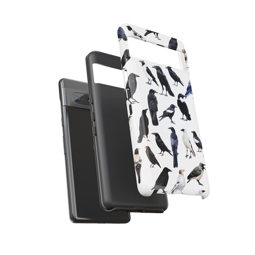 Bird Pattern on White - Phone Case for iPhone, Galaxy, Pixel - 第 156/281 張圖片