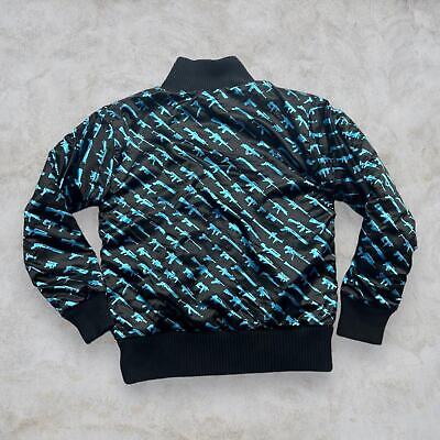 VINTAGE Y2K ROGUE STATUS BASIC ROB DYRDEK BLUE BLACK BOMBER VINTAGE Y2K ROGUE STATUS BASIC ROB DYRDEK BLUE BLACK BOMBER