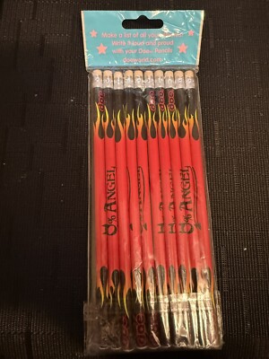 Rare Vintage Pack Of 10 Pencils Doe By Mighty Fine O% Angel Vintage
