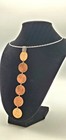 Coin Jewlry, US Penny Necklace, Stacked, Custom Crafted in the USA. 15.5 in.