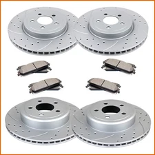 Front  Vented Rear Brake Rotor Ceramic Pad for Chrysler 300 Charger V6 AWD 345mm