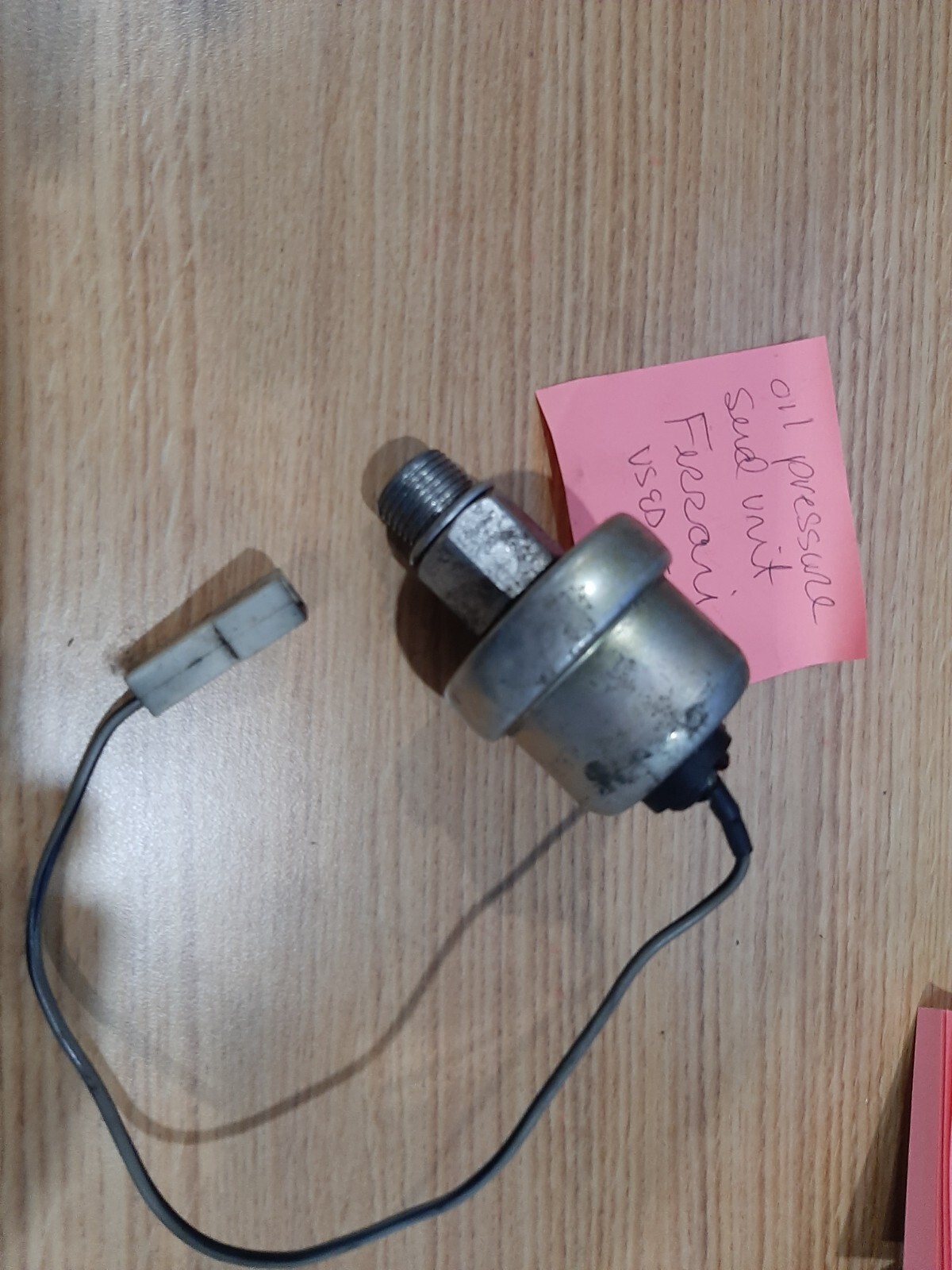Ferrari USED Oil Pressure Sender Unit USED parts only sold AS IS VINTAGE PART
