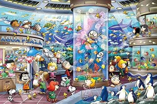 PEANUTS ジグソーパズル 1000ピース なかよく魚つり EPOCH Jigsaw Puzzle 12-601S Peanuts Snoopy Aquarium 1000 piece