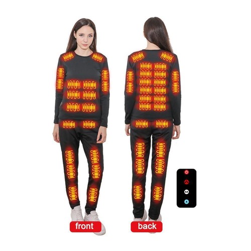 Heated Thermal Underwear For Men Women USB Multi Zone Intelligent J8 Heated D2K3 - Picture 26 of 26